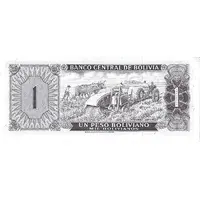 1 Peso Boliviano Default Category Banknotes Americas Bolivia
