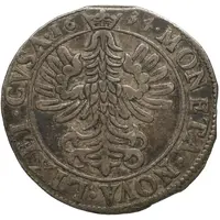 Teston - Henriette of Lorraine naked-head bust and alerion version