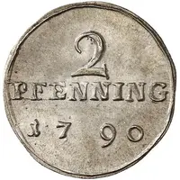 2 Pfennig Silver Pattern
