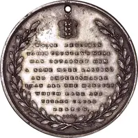 Medal Daniel De Lisle Brock, Chief Magistrate, Silver