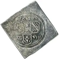 48 Klippe Kreuzer Siege coinage