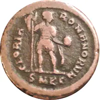 Follis - Honorius GLORIA ROMANORVM, Cyzicus