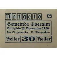30 heller Oberalm