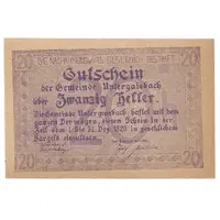 20 Heller Untergaisbach