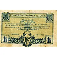 1 Franc - Chambre de Commerce de Tours 37