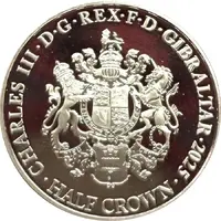 1/2 Crown - Charles III Victory in Europe