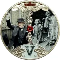 1/2 Crown - Charles III Victory in Europe