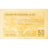 50 Céntimos Vilallonga de Ter