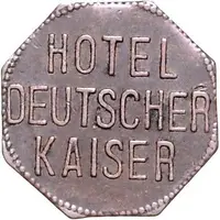 1/4 Rupie Wertmarke - Hotel Deutscher Kaiser Tanga, Tansania