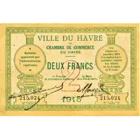 2 Francs - Chambre de Commerce du Havre 76