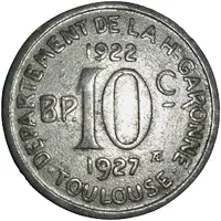 10 Centimes Departement De La H-Garonne, Toulouse