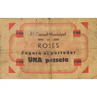 1 Peseta Roses