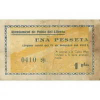 1 Peseta Poble del Llierca