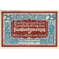 25 Pfennig Städtische Sparkasse