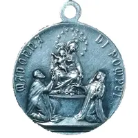 Medallion - Pius X Madonna di Pompei