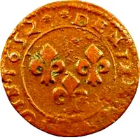 Denier Tournois - William Henry Type 4 Juvenile bust