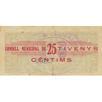 25 Céntimos Tivenys