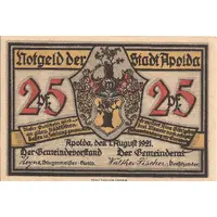 25 Pfennig Silhouette Series - Issue D