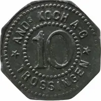 10 Pfennig - Trossingen Ands Koch A.G.