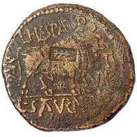 As - Tiberius Countermarked cereal ear