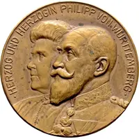 Medal - Golden Wedding of Philipp of Württemberg with Marie Therese, Archduchess of Austria