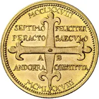 Medal - 700th Anniversary of the Constitution Segon Pareatge