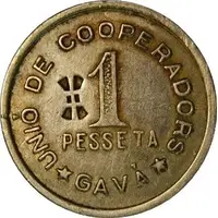 1 Peseta - Unió de Cooperadors