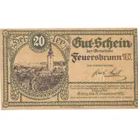 20 Heller Feuersbrunn