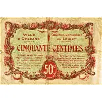 50 Centimes - Chambre de Commerce et Ville d'Orléans 45
