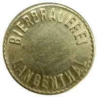 Token - ½ Liter Beer Bierbrauerei Langenthal