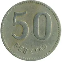 50 Pesetas - Cooperativa Union Anglesense