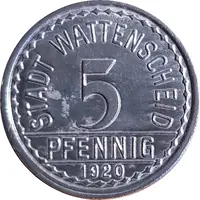 5 Pfennig - Wattenscheid