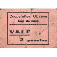 2 Pesetas Cap de Saso