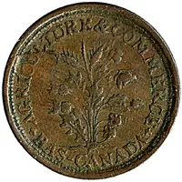 1/2 Penny - T. DUSEAMAN Butcher Belleville