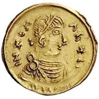 1 Tremissis In the name of Heraclius, Realistic bust, regular head with stars