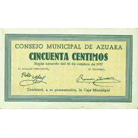 50 Céntimos Azuara