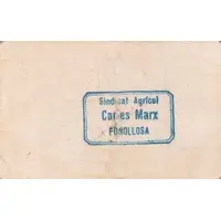 0.50 Pesetas Fonollosa, Sindicat Agrícol `Carles Marx`