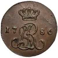 Półgrosz koronny / Z MIEDZI KRAIOWEY / - Stanisław August Poniatowski Warszawa mint