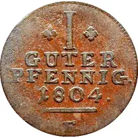 1 Pfennig - William I