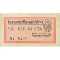 10 Céntimos Maçanet de la Selva