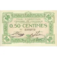 50 Centimes - Ville et Chambre de Commerce d'Abbeville [80]