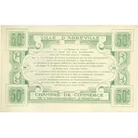 50 Centimes - Ville et Chambre de Commerce d'Abbeville [80]