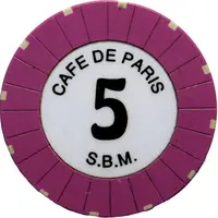 5 francs - Café de Paris Monte-Carlo