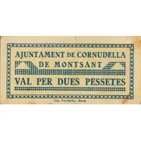 2 Pesetas Cornudella de Montsant