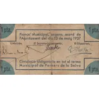 1 Peseta Farners de la Selva