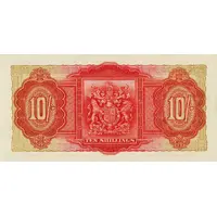 10 Shillings - George VI Red, date at left