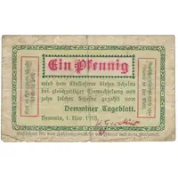 1 Pfennig Demminer Tageblatt