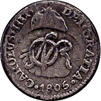 1/2 Real Osorno - Insurgent countermarked coinage