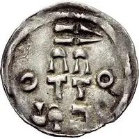 Denier - Otto I Esslingen mint