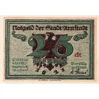 25 Pfennig Notables and Sights Series - Issue 6 - Schwarzburger Hof